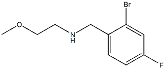 [(2-bromo-4-fluorophenyl)methyl](2-methoxyethyl)amine Struktur