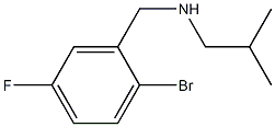 [(2-bromo-5-fluorophenyl)methyl](2-methylpropyl)amine Struktur