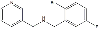 [(2-bromo-5-fluorophenyl)methyl](pyridin-3-ylmethyl)amine Struktur