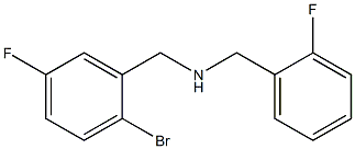 [(2-bromo-5-fluorophenyl)methyl][(2-fluorophenyl)methyl]amine Struktur