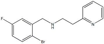 [(2-bromo-5-fluorophenyl)methyl][2-(pyridin-2-yl)ethyl]amine Struktur