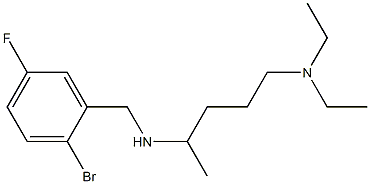 [(2-bromo-5-fluorophenyl)methyl][5-(diethylamino)pentan-2-yl]amine Struktur