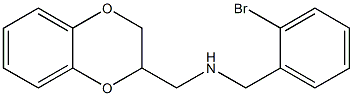 [(2-bromophenyl)methyl](2,3-dihydro-1,4-benzodioxin-2-ylmethyl)amine Struktur