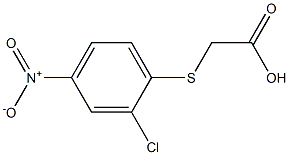 [(2-chloro-4-nitrophenyl)thio]acetic acid Struktur