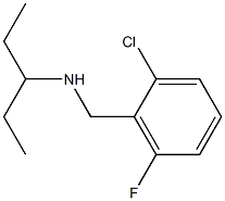 [(2-chloro-6-fluorophenyl)methyl](pentan-3-yl)amine Struktur