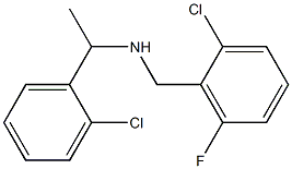 [(2-chloro-6-fluorophenyl)methyl][1-(2-chlorophenyl)ethyl]amine Struktur