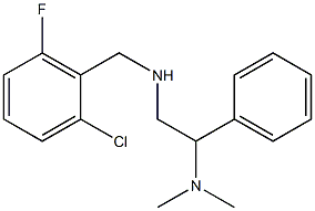 [(2-chloro-6-fluorophenyl)methyl][2-(dimethylamino)-2-phenylethyl]amine Struktur