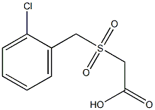 [(2-chlorobenzyl)sulfonyl]acetic acid Struktur