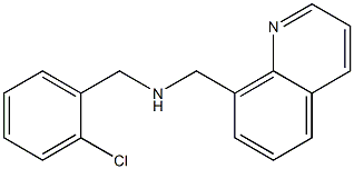 [(2-chlorophenyl)methyl](quinolin-8-ylmethyl)amine Struktur