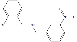 [(2-chlorophenyl)methyl][(3-nitrophenyl)methyl]amine Struktur