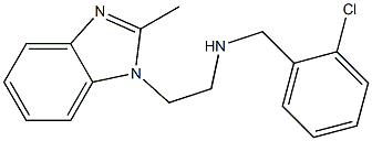 [(2-chlorophenyl)methyl][2-(2-methyl-1H-1,3-benzodiazol-1-yl)ethyl]amine Struktur