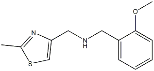 [(2-methoxyphenyl)methyl][(2-methyl-1,3-thiazol-4-yl)methyl]amine Struktur