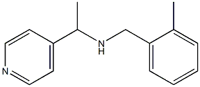 [(2-methylphenyl)methyl][1-(pyridin-4-yl)ethyl]amine Struktur