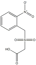 [(2-nitrobenzyl)sulfonyl]acetic acid Struktur