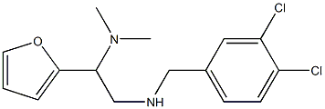 [(3,4-dichlorophenyl)methyl][2-(dimethylamino)-2-(furan-2-yl)ethyl]amine Struktur