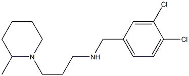 [(3,4-dichlorophenyl)methyl][3-(2-methylpiperidin-1-yl)propyl]amine Struktur