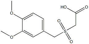 [(3,4-dimethoxybenzyl)sulfonyl]acetic acid Struktur