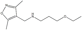 [(3,5-dimethyl-1,2-oxazol-4-yl)methyl](3-ethoxypropyl)amine Struktur