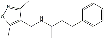 [(3,5-dimethyl-1,2-oxazol-4-yl)methyl](4-phenylbutan-2-yl)amine Struktur