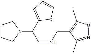 [(3,5-dimethyl-1,2-oxazol-4-yl)methyl][2-(furan-2-yl)-2-(pyrrolidin-1-yl)ethyl]amine Struktur