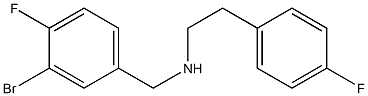 [(3-bromo-4-fluorophenyl)methyl][2-(4-fluorophenyl)ethyl]amine Struktur