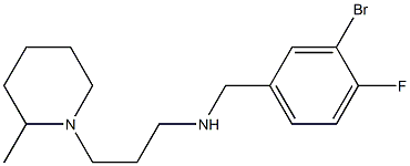 [(3-bromo-4-fluorophenyl)methyl][3-(2-methylpiperidin-1-yl)propyl]amine Struktur