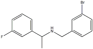 [(3-bromophenyl)methyl][1-(3-fluorophenyl)ethyl]amine Struktur