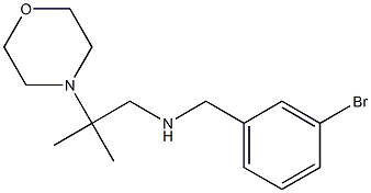 [(3-bromophenyl)methyl][2-methyl-2-(morpholin-4-yl)propyl]amine Struktur