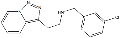 [(3-chlorophenyl)methyl](2-{[1,2,4]triazolo[3,4-a]pyridin-3-yl}ethyl)amine Struktur