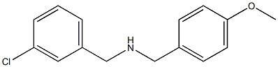 [(3-chlorophenyl)methyl][(4-methoxyphenyl)methyl]amine Struktur