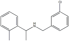 [(3-chlorophenyl)methyl][1-(2-methylphenyl)ethyl]amine Struktur