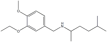 [(3-ethoxy-4-methoxyphenyl)methyl](5-methylhexan-2-yl)amine Struktur