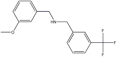 [(3-methoxyphenyl)methyl]({[3-(trifluoromethyl)phenyl]methyl})amine Struktur