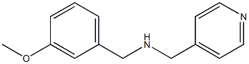 [(3-methoxyphenyl)methyl](pyridin-4-ylmethyl)amine Struktur