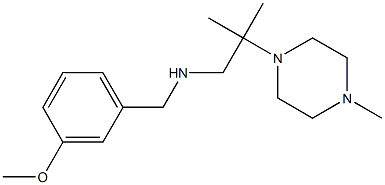 [(3-methoxyphenyl)methyl][2-methyl-2-(4-methylpiperazin-1-yl)propyl]amine Struktur