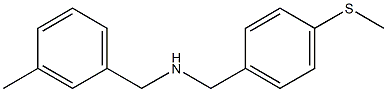 [(3-methylphenyl)methyl]({[4-(methylsulfanyl)phenyl]methyl})amine Struktur