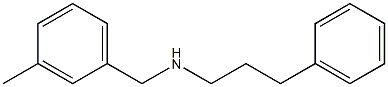 [(3-methylphenyl)methyl](3-phenylpropyl)amine Struktur