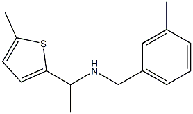 [(3-methylphenyl)methyl][1-(5-methylthiophen-2-yl)ethyl]amine Struktur