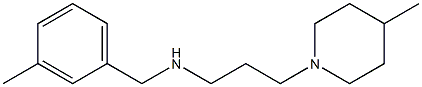 [(3-methylphenyl)methyl][3-(4-methylpiperidin-1-yl)propyl]amine Struktur