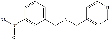 [(3-nitrophenyl)methyl](pyridin-4-ylmethyl)amine Struktur