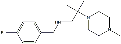 [(4-bromophenyl)methyl][2-methyl-2-(4-methylpiperazin-1-yl)propyl]amine Struktur