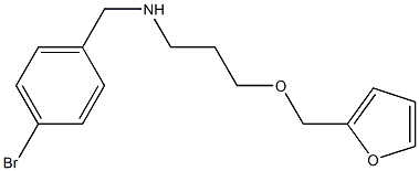 [(4-bromophenyl)methyl][3-(furan-2-ylmethoxy)propyl]amine Struktur