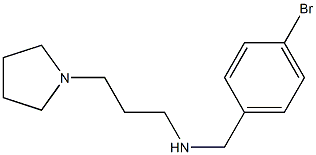 [(4-bromophenyl)methyl][3-(pyrrolidin-1-yl)propyl]amine Struktur