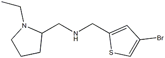 [(4-bromothiophen-2-yl)methyl][(1-ethylpyrrolidin-2-yl)methyl]amine Struktur