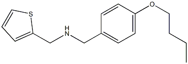 [(4-butoxyphenyl)methyl](thiophen-2-ylmethyl)amine Struktur