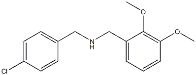 [(4-chlorophenyl)methyl][(2,3-dimethoxyphenyl)methyl]amine Struktur