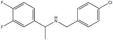 [(4-chlorophenyl)methyl][1-(3,4-difluorophenyl)ethyl]amine Struktur