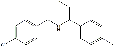 [(4-chlorophenyl)methyl][1-(4-methylphenyl)propyl]amine Struktur