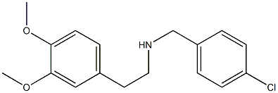 [(4-chlorophenyl)methyl][2-(3,4-dimethoxyphenyl)ethyl]amine Struktur