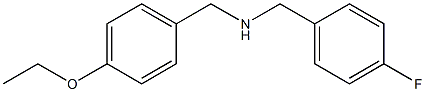 [(4-ethoxyphenyl)methyl][(4-fluorophenyl)methyl]amine Struktur